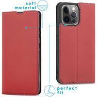 imoshion Étui de téléphone Slim Folio iPhone 13 Pro Max - Rouge