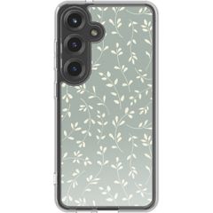 imoshion Coque Design Samsung Galaxy S25 - Smoke Green Flowers