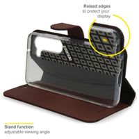 Accezz Étui de télephone Wallet Samsung Galaxy S23 Plus - Marron