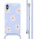 imoshion Coque design en silicone avec cordon iPhone X / Xs - Lila Flower Distance