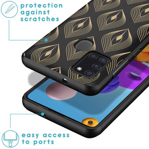 imoshion Coque Design Samsung Galaxy A21s - Peacock