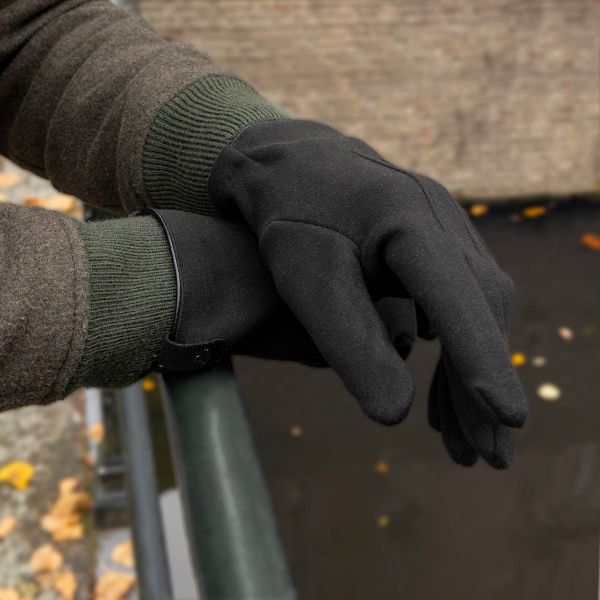 Selencia Gants Tactiles Effet Daim - Homme - Taille L - Noir