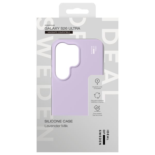 iDeal of Sweden Coque en silicone avec MagSafe Samsung Galaxy S26 Ultra - Lavender Milk