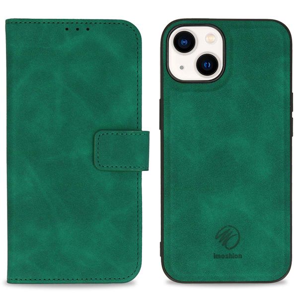 imoshion Etui de téléphone de type portefeuille de luxe 2-en-1 amovible iPhone 14 - Vert foncé