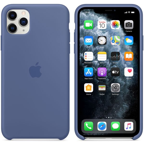 Apple Coque en silicone Apple iPhone 11 Pro Max - Linen Blue