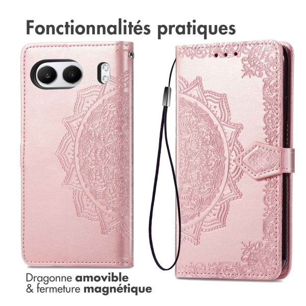 imoshion Etui de télephone Mandala OnePlus Nord 4 - Rose Doré