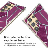 imoshion Coque Design avec cordon Samsung Galaxy S24 Ultra - Bordeaux Graphic