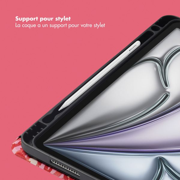 Selencia Coque tablette Vivid Apple iPad Air 11 pouces (2025) M3 / (2024) M2 / Air 5 (2022) / Air 4 (2020) - Wild Spots Lipstick