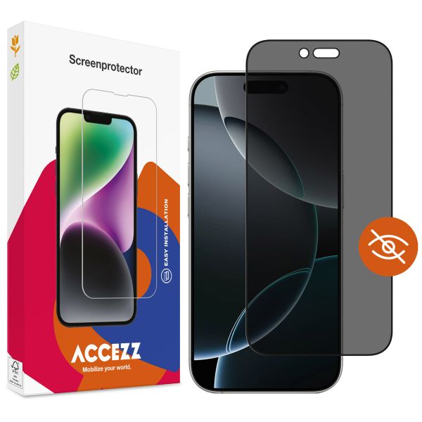 Accezz Protection d'écran en verre trempé Privacy Apple iPhone Air