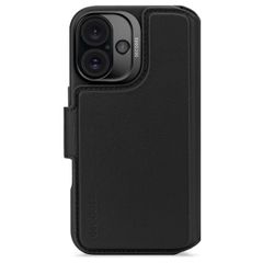 Decoded Portefeuille détachable 2 en 1 en cuir MagSafe Apple iPhone 16 - Noir