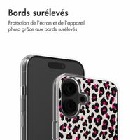 imoshion Coque Design iPhone 16 - Leopard Pink