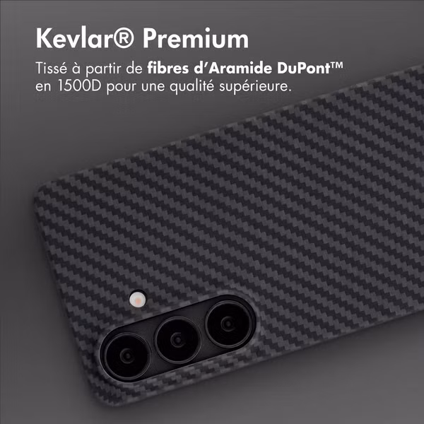 Accezz Coque Kevlar® MagSafe Samsung Galaxy S26 - Noir