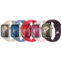 Apple 5 pack Bracelet Sport pour Apple Watch | 38/40/41/42 mm - Taille S/M - Starlight / Winter Blue / Product(RED) / Light Pink / Elderberry