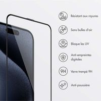 Accezz Protecteur d’écran en verre trempé + Applicateur Apple iPhone 15 Pro Max
