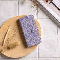 imoshion Étui de télephone portefeuille Design Apple iPhone 12 (Pro) - Purple White Flowers