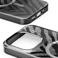 iDeal of Sweden Coque MagSafe transparente limitée Apple iPhone 15 Pro - Zebra Mystique