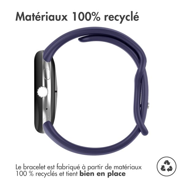 imoshion Bracelet en silicone⁺ Google Pixel Watch / Watch 2 / Watch 3 / Watch 4 (41 mm) - Taille L - Bleu foncé
