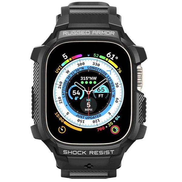 Spigen Coque Rugged Armor™ Pro Apple Watch Ultra - 49 mm - Noir