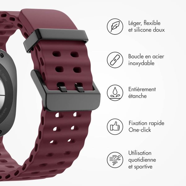 imoshion Bracelet Ocean en silicone Samsung Galaxy Watch Ultra (2024/2025) - Wine Red