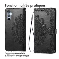 imoshion Etui de téléphone portefeuille Mandala Samsung Galaxy A36 - Noir