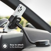 Accezz Support de téléphone pour voiture Samsung Galaxy A52s - Universel - Tableau de bord - Noir