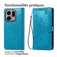 imoshion Etui de télephone Mandala Oppo Find X9 - Turquoise