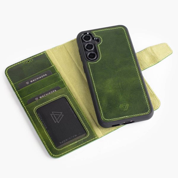 Wachikopa Étui de téléphone portefeuille Magic 2-in-1 Samsung S23 FE - Forest Green