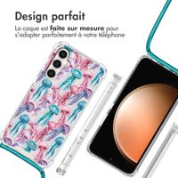 imoshion Coque Design avec cordon Samsung Galaxy S23 FE - Jellyfish Watercolor