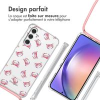 imoshion Coque Design avec cordon Samsung Galaxy A54 (5G) - Crab Watercolor