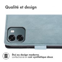 imoshion Étui de télephone portefeuille de luxe Oppo A6 (5G) - Bleu clair