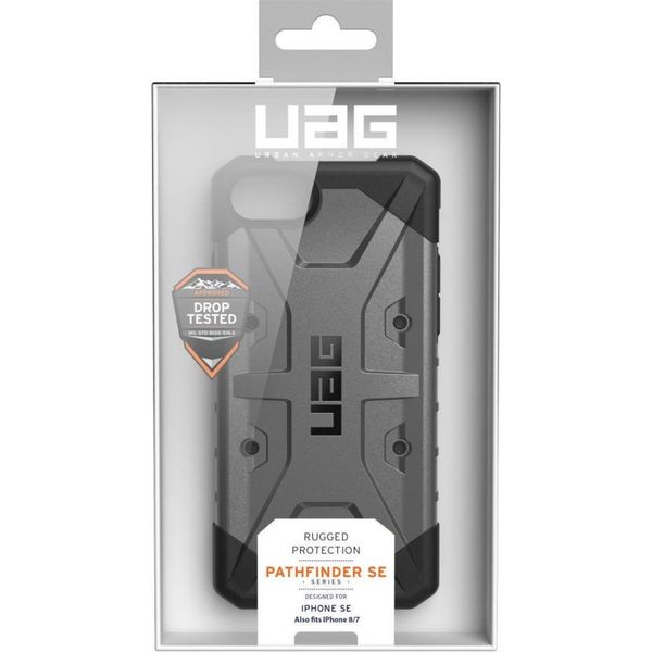 UAG Coque Pathfinder iPhone SE (2022 / 2020) / 8 / 7 / 6(s) - Argent