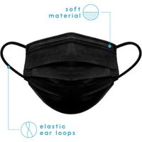 Masque jetable unisexe avec bande élastique pour adultes