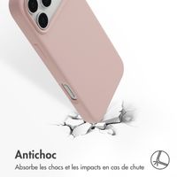 Accezz Coque Liquid Silicone avec MagSafe Apple iPhone 17 Pro Max - Rose