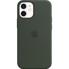 Apple Coque en silicone MagSafe Apple iPhone 12 Mini - Cypress Green