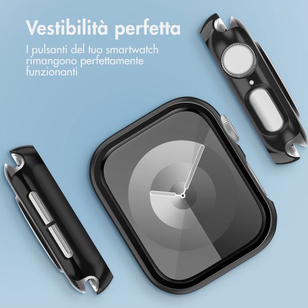 imoshion Coque rigide brillante à couverture complète Apple Watch 4 / 5 / 6 / SE - 40 mm - Noir