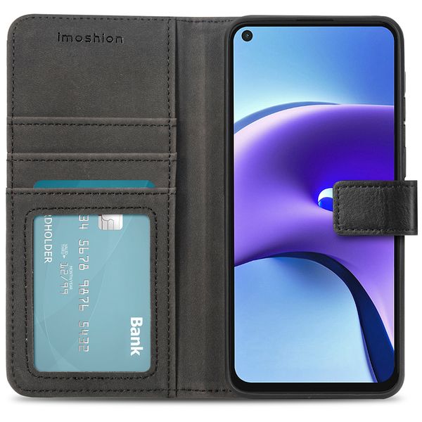 imoshion Étui de télephone portefeuille de luxe Xiaomi Redmi Note 9T (5G) - Noir
