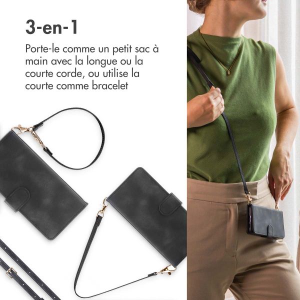 imoshion Etui de télephone portefeuille avec cordon Google Pixel 8a - Noir