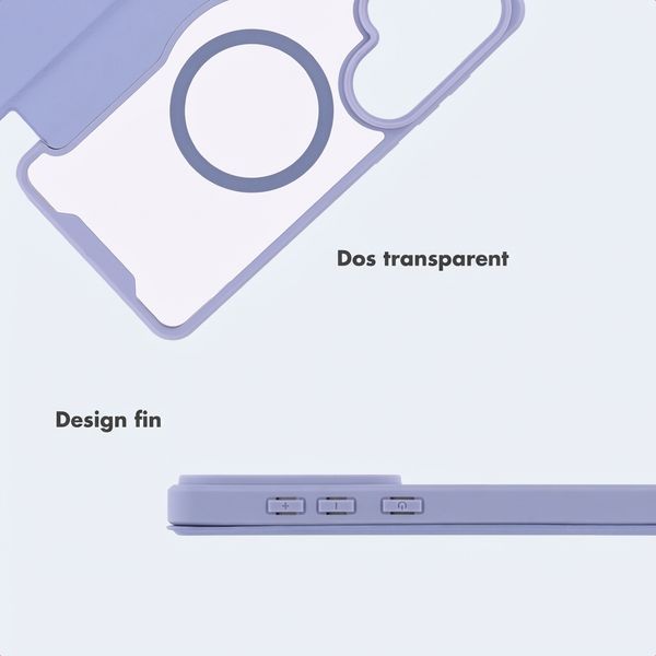 imoshion Bookcase transparente avec MagSafe Samsung Galaxy S26 Ultra - Lilas