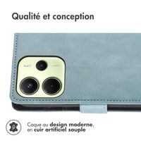 imoshion Étui de télephone portefeuille Xiaomi Redmi Note 14 (4G) - Bleu clair