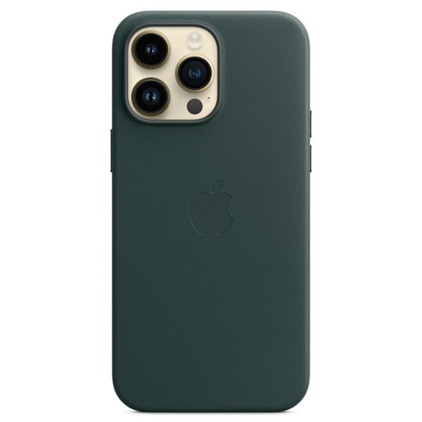 Apple Coque Leather MagSafe iPhone 14 Pro Max - Forest Green