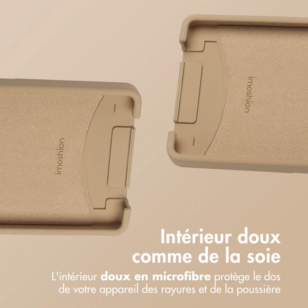 imoshion Coque arrière Color avec cordon amovible et MagSafe Samsung Galaxy S25 Ultra - Beige