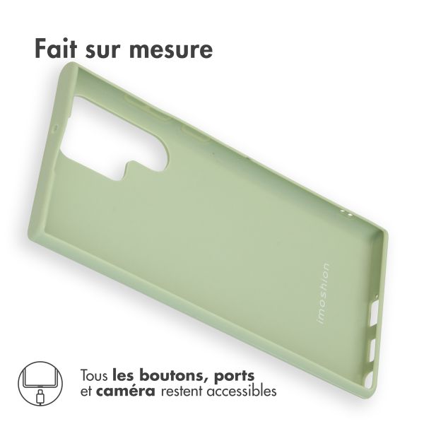 imoshion Coque Couleur Samsung Galaxy S22 Ultra - Olive Green