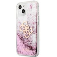 Guess Coque 4G Logo Liquid Glitter Apple iPhone 13 - Rose