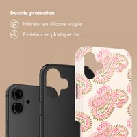 Selencia Coque arrière Vivid Apple iPhone 16 - Paisley Blush