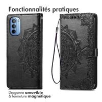 imoshion Etui de téléphone portefeuille Mandala Motorola Moto G14 - Noir