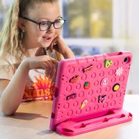 imoshion Coque kidsproof avec poupées amovibles Samsung Galaxy Tab A11 Plus / A9 Plus - Rose