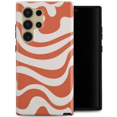 Selencia Coque arrière Vivid Tough Samsung Galaxy S24 Ultra - Dream Swirl Orange