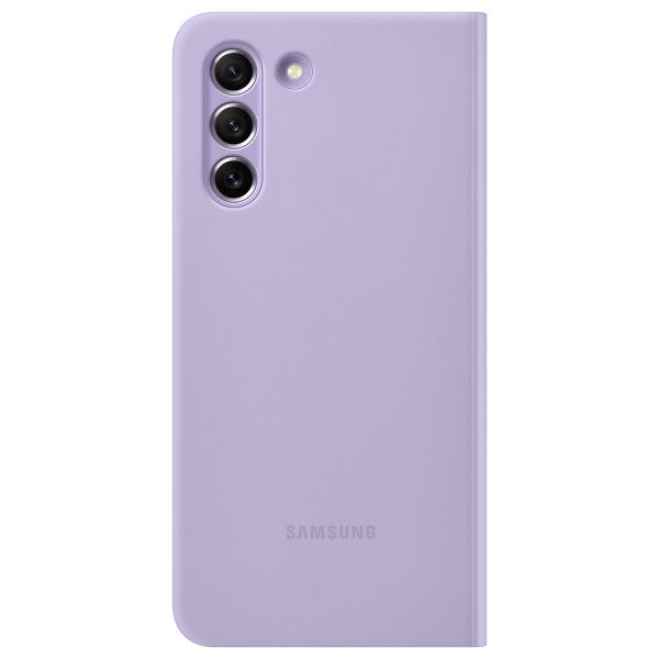 Samsung Original étui de téléphone portefeuille Clear View Galaxy S21 FE - Lavender