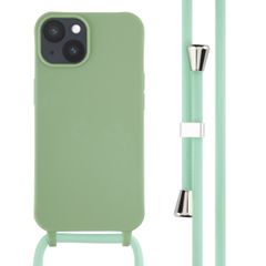 imoshion Coque en silicone avec cordon Apple iPhone 14 - Vert