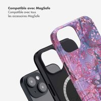 Selencia Coque arrière Vivid avec MagSafe Apple iPhone 14 - Fresh Paint Flower Orange